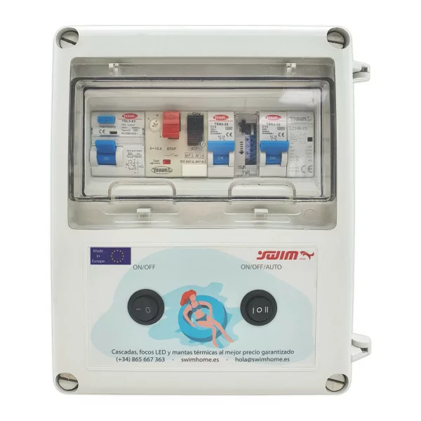 Panneau électrique extérieur pour transformateur 60W pour chlorinateur - 1