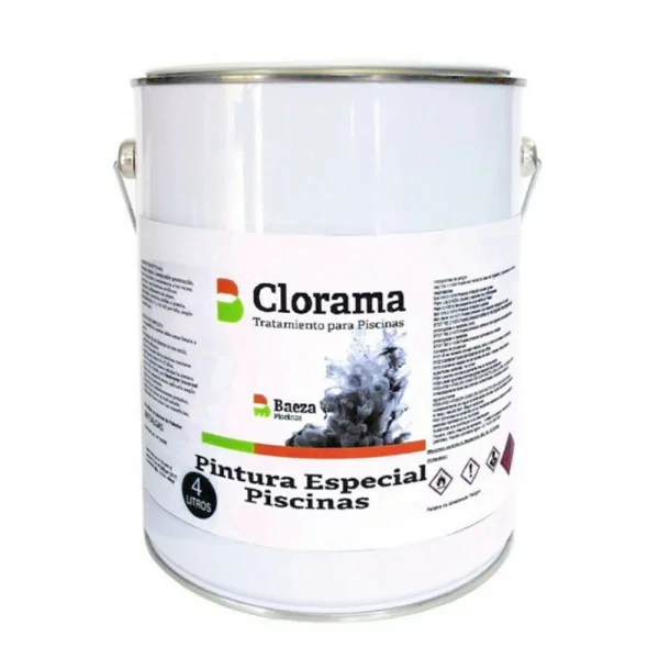 Peinture caoutchouc chlorée AQUARAMA 4L pour piscines - 1