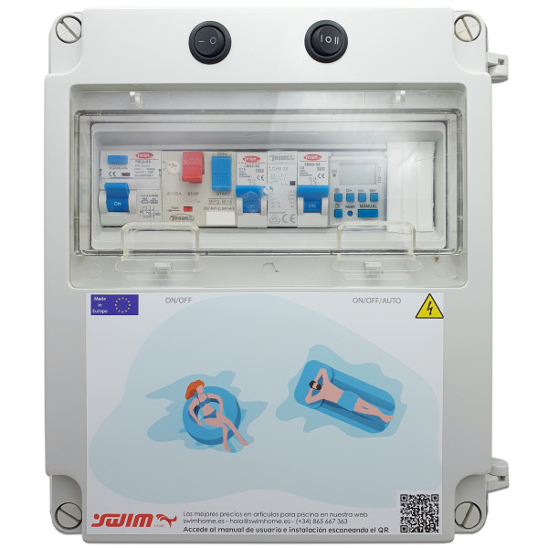 Electrical panel for swimming pool with transformer suitable for Chlorinator - 1 -