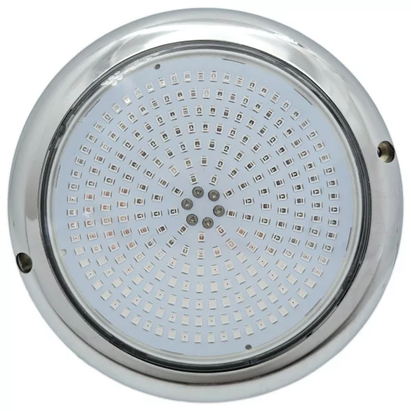 White LED Spotlight Ø15cm in Stainless Steel - 1