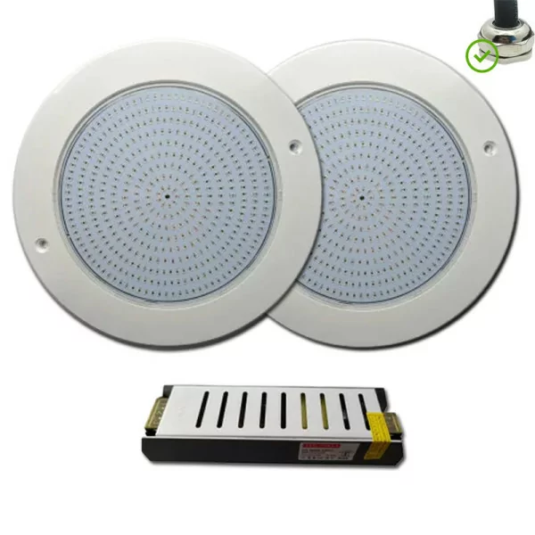 Pack Ahorro: 2 Focos LED Blanco 6000K 35W + Transformador Homologado