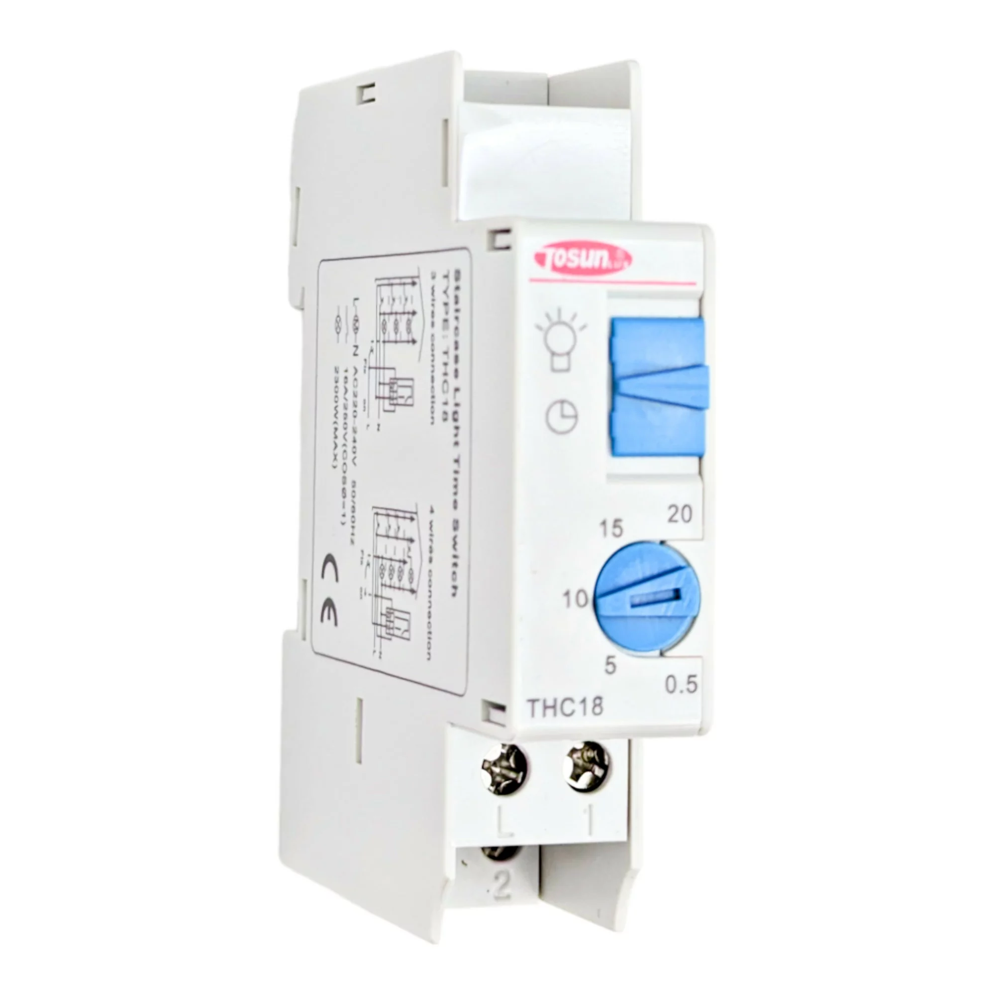 Interrupteur Minuterie Electronique AC 220-240V Minuterie D'éclairage  Escalier pour Escaliers Domestiques