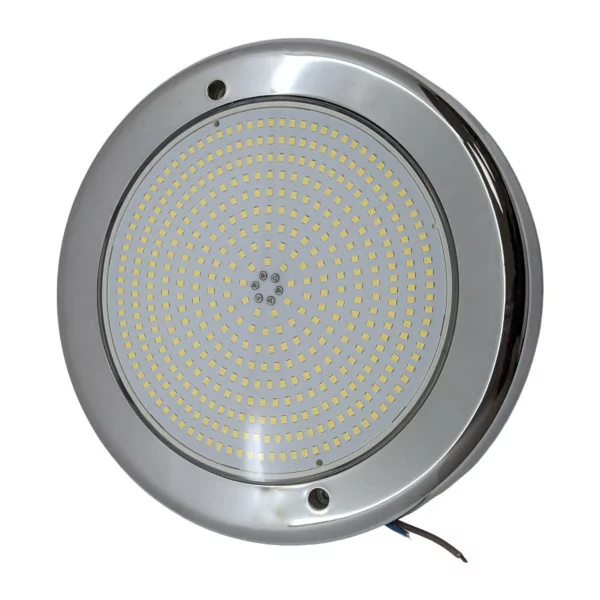 Spot LED blanc en acier inoxydable AISI316 pour piscine - Rempli de résine