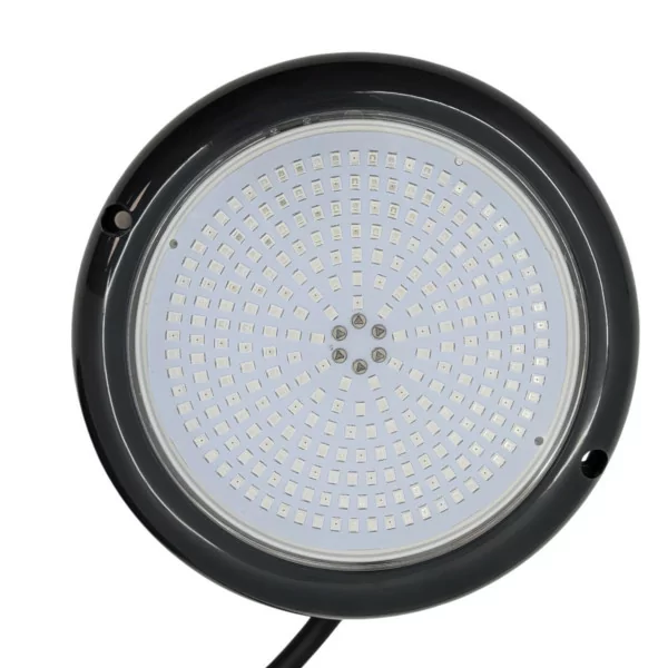 Cor antracite - LED branco Ø15cm em ABS para superfície de piscina