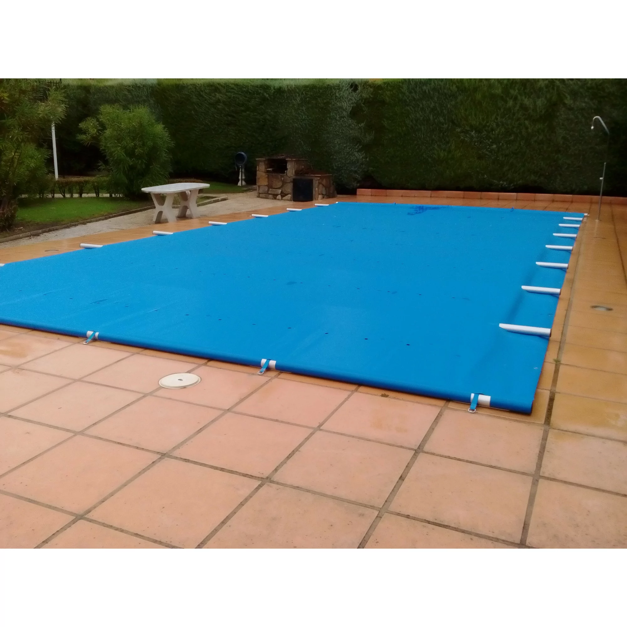 Cobertor de invierno Azul/Negra lona para piscina (6,30 x 3,30 m.)